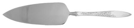 White Paisley (Sterling, 1966) Pie Server with Serrated Stainless Blade HC