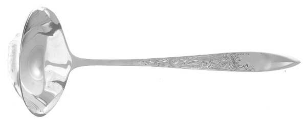 White Paisley (Sterling, 1966) Solid Piece Cream Ladle