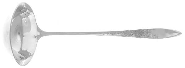 White Paisley (Sterling, 1966) Solid Gravy Ladle