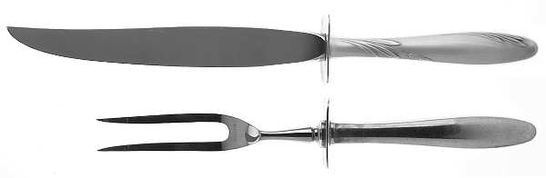 Willow (Sterling, 1954) Small Steak 2-Piece Carving Set w/Stainless Blade