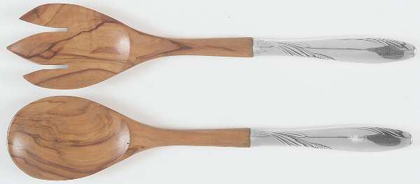 Willow (Sterling, 1954) Wooden Bowl 2-Piece Salad Set