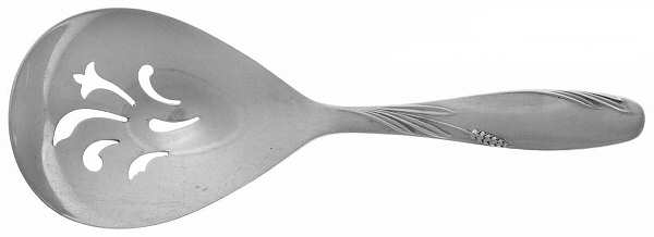 Willow (Sterling, 1954) Solid Bon Bon Spoon with Pierced Bowl