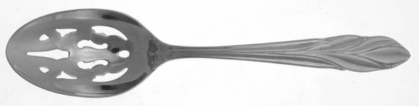 Willow (Stainless) Pierced Tablespoon (Serving Spoon)