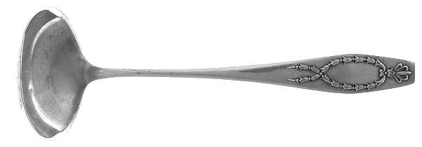 Wreath (Sterling, 1911) Solid Piece Cream Ladle
