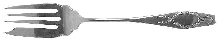 Wreath (Sterling, 1911) Individual Solid Fish Fork