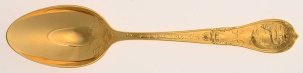 Zodiac (Sterling, 1906) Gold Vermeil Teaspoon
