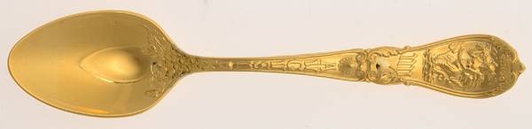 Zodiac (Sterling, 1906) Gold Vermeil Demitasse Spoon