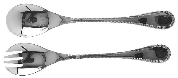 Croisiere (Stainless) (2 Pc) Solid Salad Set