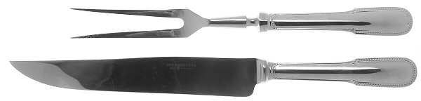 Perles (Stainless) Small Stainless Blade 2-Piece Steak Carving Set