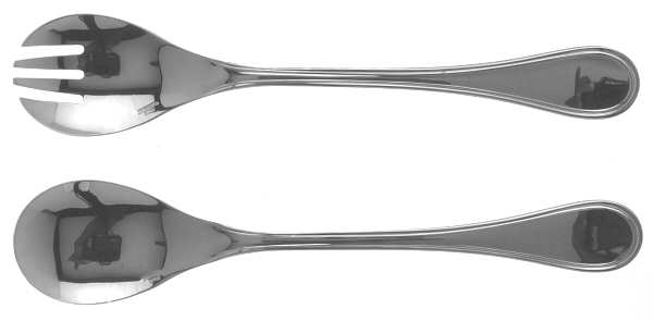 Verlaine (Stainless) (2 Pc) Solid Salad Set