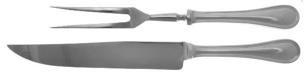 Verlaine (Stainless) Small Stainless Blade 2-Piece Steak Carving Set
