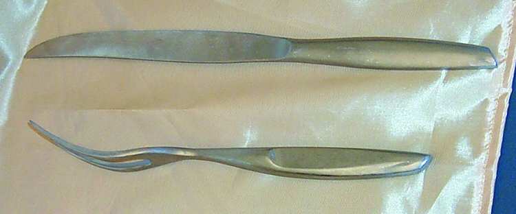 Anita (Stainless) Large 2-Piece Roast Carving Set w/Stainless Blade