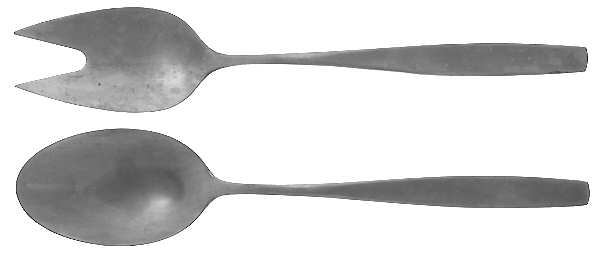 Birgit (Stainless) (2 Pc) Solid Salad Set