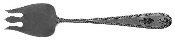GS12 (Sterling) Monogram Ice Cream Fork