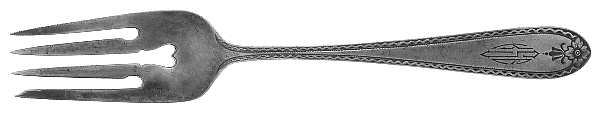 GS12 (Sterling) Monogram Individual Salad Fork