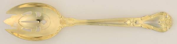 Grand Master (Gold Electroplate) Pierced Tablespoon (Serving Spoon)