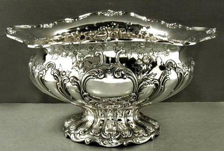 Chantilly-Grand (Sterling Hollowware) 11" Round Footed Centerpiece