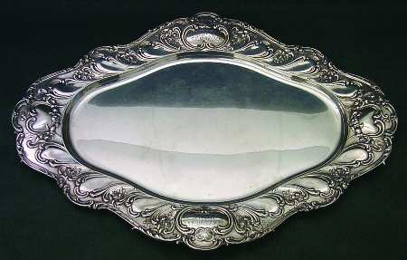Chantilly-Grand (Sterling Hollowware) Medium Sterling Oval Platter