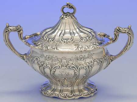 Chantilly-Grand (Sterling Hollowware) Sugar Bowl with Lid