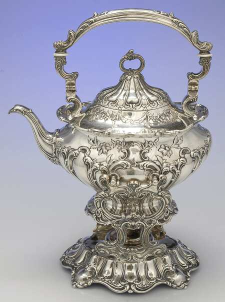 Chantilly-Grand (Sterling Hollowware) Kettle, Stand & Burner