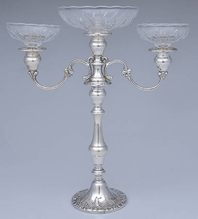 Chantilly-Duchess (Sterling Hollowware) Weighted 3 Light Candelabra