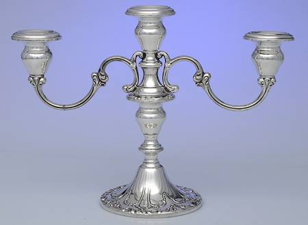 Chantilly-Duchess (Sterling Hollowware) Weighted 3 Light Candelabra