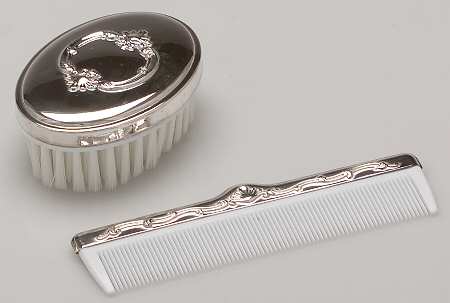 Chantilly-Duchess (Sterling Hollowware) 2-Piece Baby Brush and Comb Set