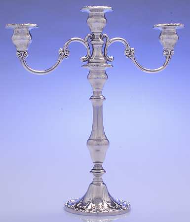Chantilly-Duchess (Sterling Hollowware) Weighted 3 Light Candelabra