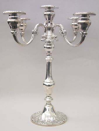 Chantilly-Duchess (Sterling Hollowware) Weighted 5 Light Candelabra
