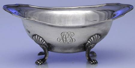 Plymouth-Large (Sterling, Hollowware) Footed Sauce Boat