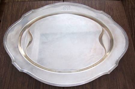Plymouth-Large (Sterling, Hollowware) 22" Oval Serving Platter