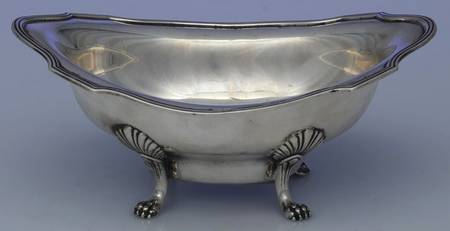 Plymouth-Large (Sterling, Hollowware) Footed Sauce Boat