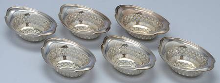Plymouth-Large (Sterling, Hollowware) Sterling Nut (Set of 6)