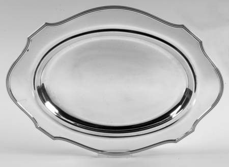 Plymouth-Large (Sterling, Hollowware) Small Sterling Oval Tray