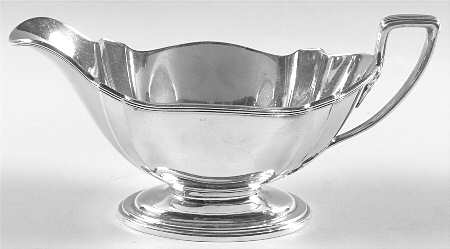 Plymouth-Large (Sterling, Hollowware) Gravy Boat No Underplate
