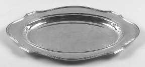 Plymouth-Large (Sterling, Hollowware) Small Sterling Meat Tray No Well