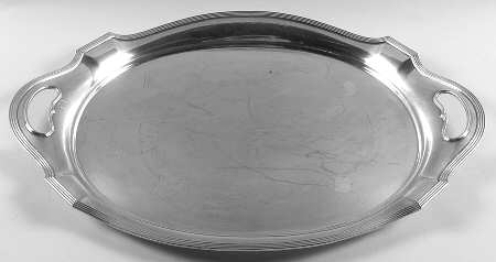 Plymouth-Large (Sterling, Hollowware) Medium Sterling Waiter Tray