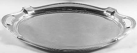 Plymouth-Large (Sterling, Hollowware) Large Waiter Tray