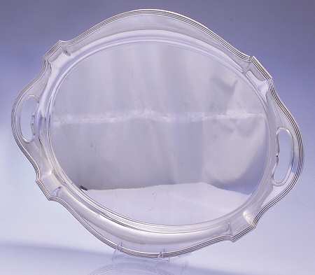Plymouth-Large (Sterling, Hollowware) Large Waiter Tray