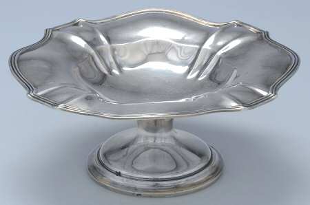 Plymouth-Large (Sterling, Hollowware) Round Compote (Height X Width)