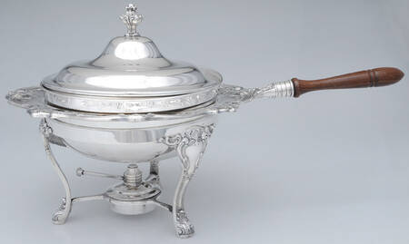 Chantilly (Silverplate, Hollowware, Older) Chafing Dish & Lid