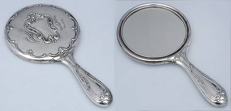 Chantilly (Silverplate, Hollowware, Older) Mirror with Handle
