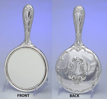 Chantilly (Silverplate, Hollowware, Older) Silverplate Mirror with Handle