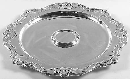 Chantilly (Silverplate, Hollowware, Older) Plated Chip & Dip No Bowl