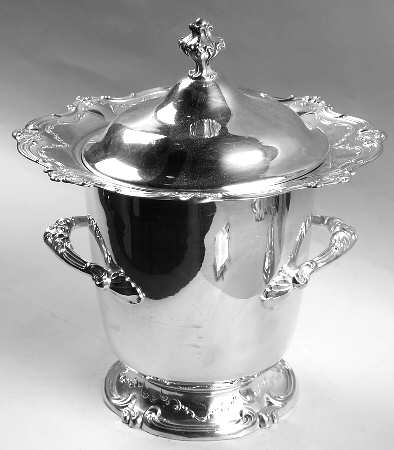 Chantilly (Silverplate, Hollowware, Older) Ice Bucket & Lid