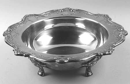 Chantilly (Silverplate, Hollowware, Older) Footed Plated Round Centerpiece