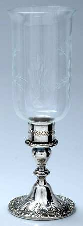Chantilly (Silverplate, Hollowware, Older) Weighted Hurricane Lamp & Globe