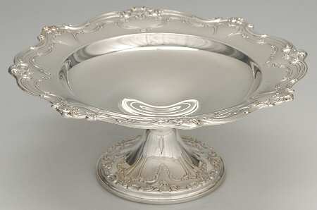 Chantilly (Silverplate, Hollowware, Older) Medium Silverplate Compote