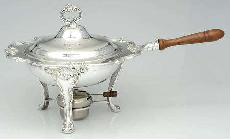 Strasbourg (Silverplate, Hollowware) Chafing Dish W/Lid, Burner, Stand-No Liner