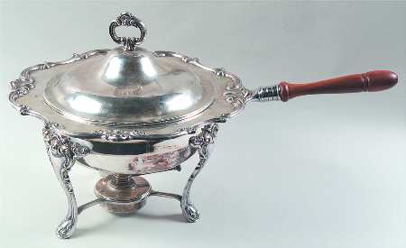 Strasbourg (Silverplate, Hollowware) Chafing Dish W/Lid, Liner, Stand & Burner
